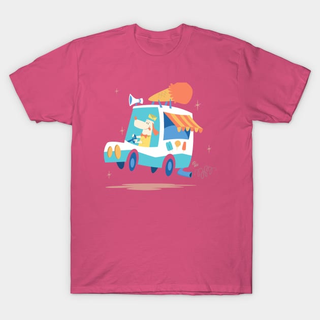 Ice cream dog T-Shirt by edvill